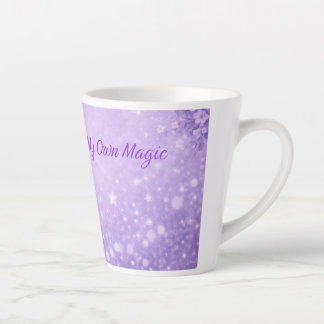 Caneca de Café Garota de Latte Mágico Roxo Present