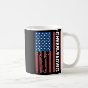 Caneca De Café Garota de Torcida Bandeira dos EUA Torcida