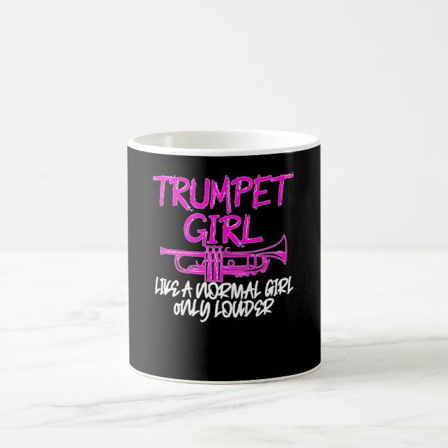 Caneca De Café Garota de trompete como uma garota normal (Centro)
