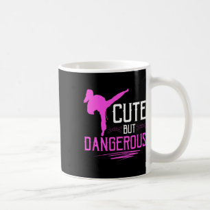 Caneca De Café Garota do Karatê Fofa Mas Perigosa Artes Marciais 