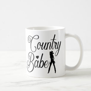 Caneca De Café Garota do País do Cowgirl Dança de Linha Western R