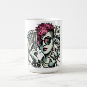 Caneca De Café Garota do Swag Punk