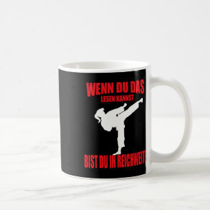 Caneca De Café Garota engraçada de caratê kickboxing taekwondo