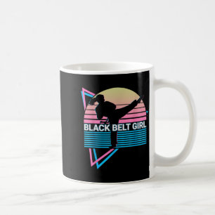 Caneca De Café Garota Faixa Preta - Judô Karatê Jiu Jitsu Taekwon