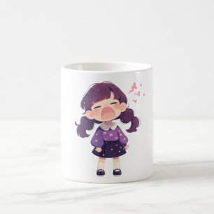 Caneca De Café Garota Gota Gráfica Café Bonita Presente Perfeito 