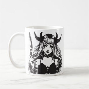 Caneca De Café Garota gótica kawaii