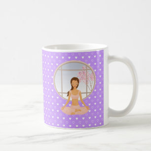 Caneca De Café garota ioga