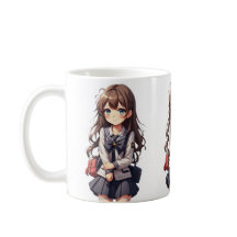 Garota japonesa da escola de animação