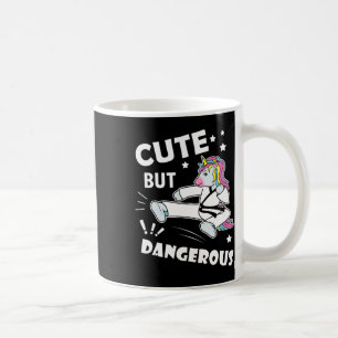 Caneca De Café Garota Karate Engraçada Dão-de-presente de anivers