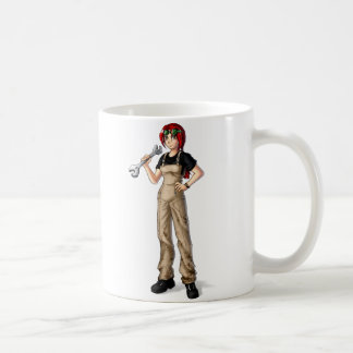 Caneca De Café Garota Mecânica de Animação