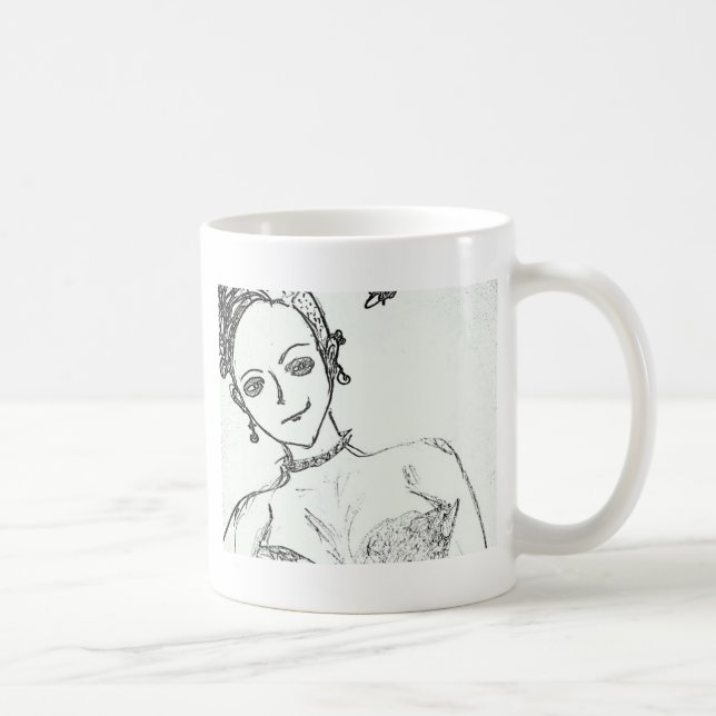 Caneca De Café garota punk (Direita)