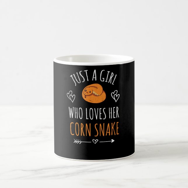 Caneca De Café Garota Que Adora Presentes De Dono De Cobra De Mil (Centro)