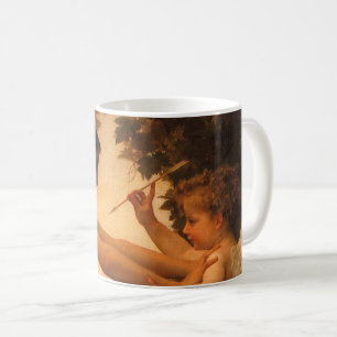 Caneca De Café Garota se defendendo contra o Cupido de Bouguereau