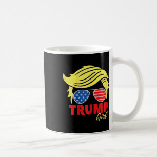 Caneca De Café Garota Trump Coque Desgrenhado Trump 2024 Eleição