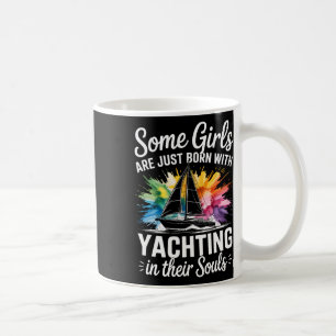 Caneca De Café Garotas Com Almas de Iateamento Cruzeiro da Rainha