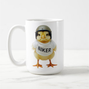 Caneca De Café Garotas de moto se unem mulher piloto de motocicle