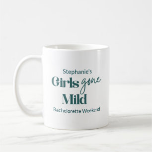 Caneca De Café Garotas Ficaram Suaves Teal Cursivo Fim de Semana