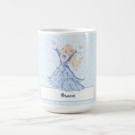 Caneca De Café Garotas Princesa Encantada Flocos de Neve