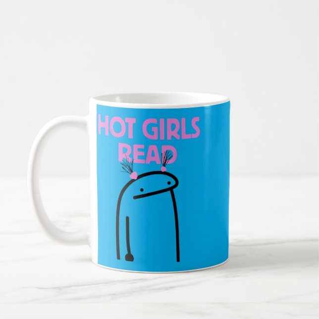 Caneca De Café Garotas Quentes Lêem (Esquerda)