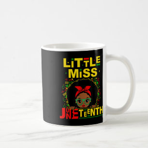 Caneca De Café Garotinha Little Miss Juneteenth Garota Negra Mela