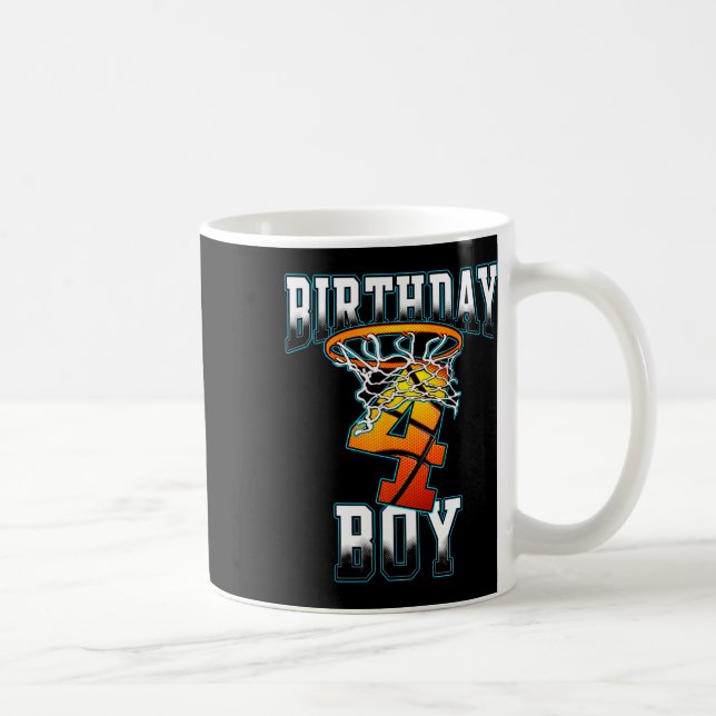 Caneca De Café Garoto de 4 anos Presente de Aniversário Presente  (Direita)