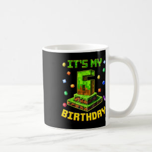 Caneca De Café Garoto de Aniversário É Meu 6º Aniversário Festa P