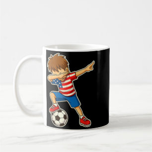 Caneca De Café Garoto de Futebol Dabbing EUA Estados Unidos Joven