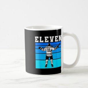 Caneca De Café Garoto de Hóquei Aniversário de 11 anos Onze Prese