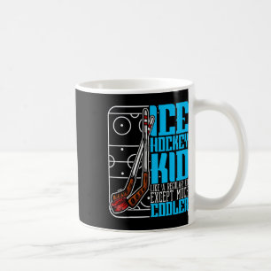 Caneca De Café Garoto de Hóquei no Gelo Atleta Legal Esportes Men