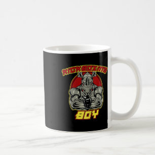 Caneca De Café Garoto de Kickboxing Artes Marciais
