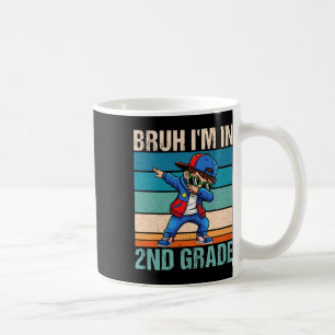 Caneca De Café Garoto de segundo ano fazendo dab Bruh eu estou no