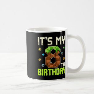 Caneca De Café Garoto Divertido de Aniversário É Meu 8º Aniversár