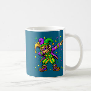 Caneca De Café Garoto do Mardi Gras Dabbing Chapéu Engraçado de B
