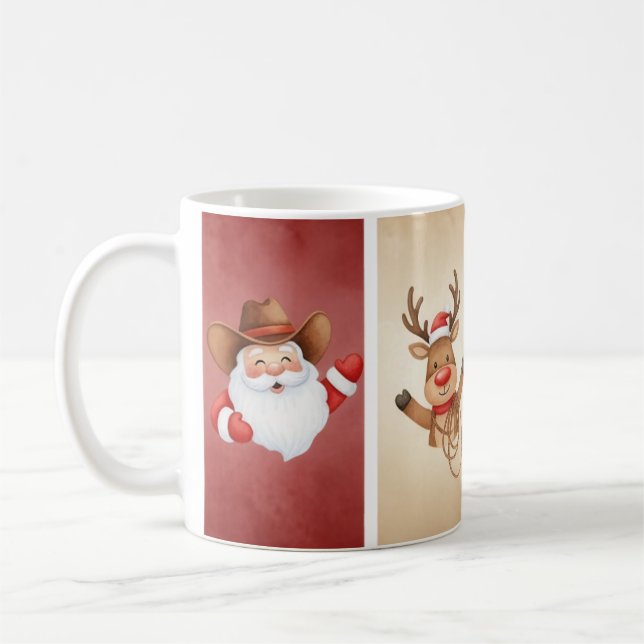 Caneca De Café Garoto Russo, Reindeer e Mug de Cavalo (Esquerda)