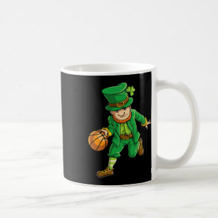 Caneca De Café Garotos de Dia de São Patrício Leprechaun de basqu