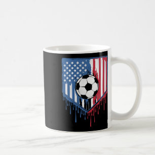 Caneca De Café Garotos engraçados de futebol com sorvete patrióti