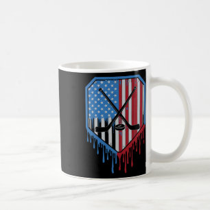 Caneca De Café Garotos engraçados de hóquei com gelo Patriótico A