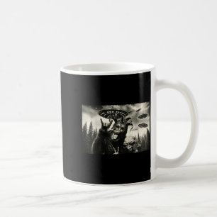 Caneca De Café Garotos Mardi Gras Pé Grande Alien Selfie