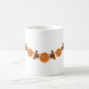 Caneca De Café Garrafa de Laranja Seca e Canela