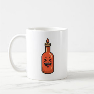 Caneca De Café Garrafa de Molho Picante de Desenho Animado Fofo M