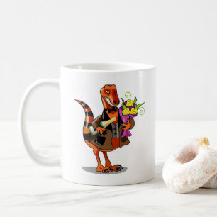 Caneca De Café Garrafa raptor De Vinho Espumante E Flores