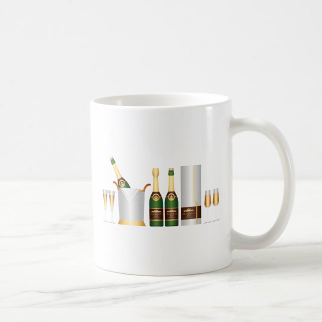 Caneca De Café garrafas de champanhe (Direita)