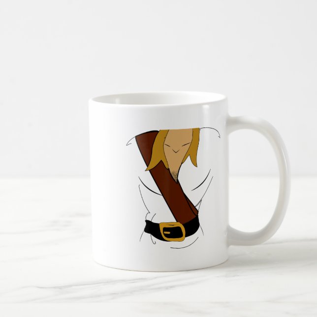Caneca De Café Gaston Halloween Costume Fun (Direita)