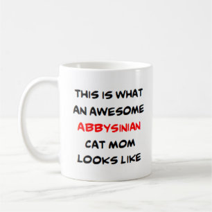 Caneca De Café gata abissínia mãe, incrível