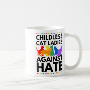 Caneca De Café Gata Contra O Ódio Votar Em Kamala-harris