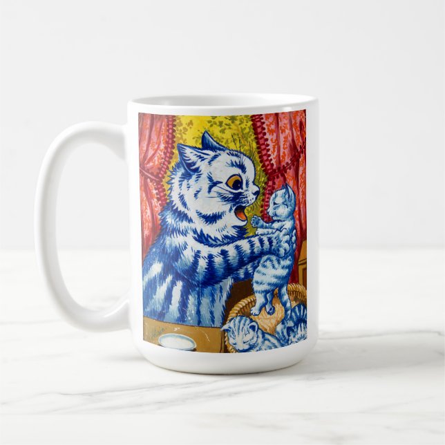 Caneca De Café Gata e Seus Gatinhos (Esquerda)