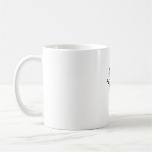 Caneca De Café Gata Engraçada Feiticeira do Dia das Bruxas Broom