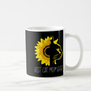 Caneca De Café Gata mãe sempre girassol - dia das mães gata mamãe