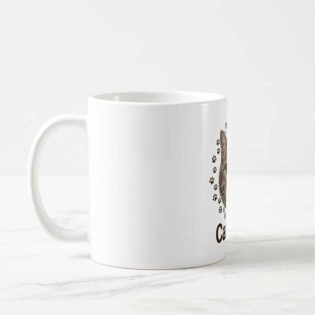 Caneca de Café Gata Mãe Tabby (Esquerda)