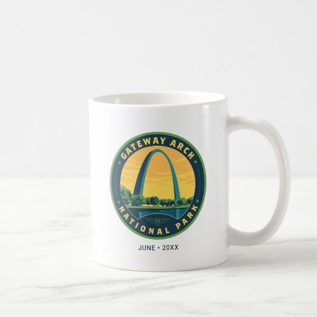 Caneca De Café Gateway Arch National Park (Direita)